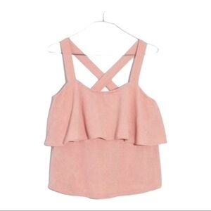 Madewell Texture & Thread Tiered Tank Top